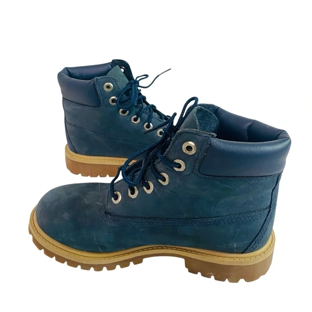 Timberland Waterproof Blue Nubuck Leather Boots Size 2
